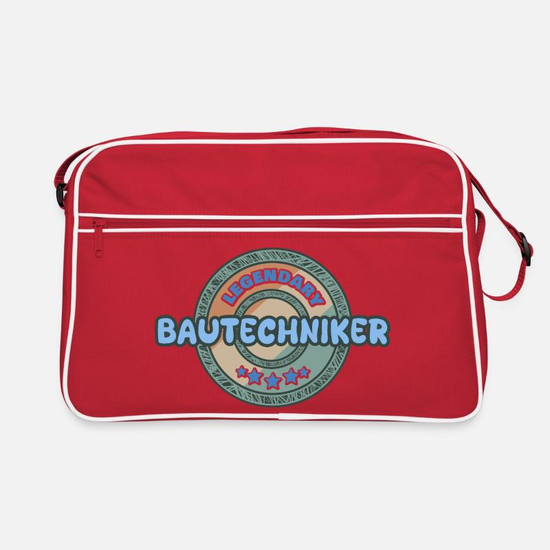 Geschenkidee Bautechniker Retro Tasche