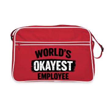 World's okayest employee colleagues - Retro Bag - red/white - Front