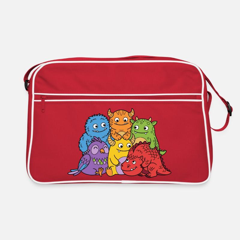 Monstres mignons Sac Retro