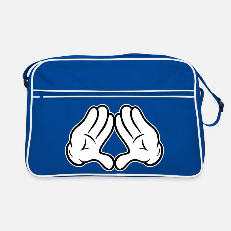 Mains : Pyramide de losange Triangle Losange Style Comic Sac Retro