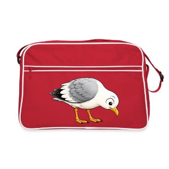 VIE À VILLE MÖKKI - Sac Retro - rouge/blanc - Devant