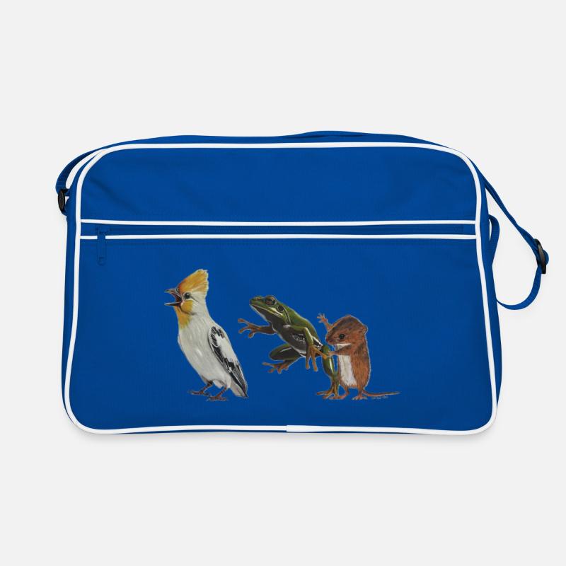 Die Polonaise oder Vogel, Frosch und Maus Retro Tasche