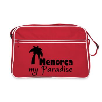 Menorca Paradise - Retro Bag - red/white - Front