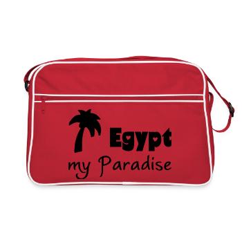 Egypt Paradise cadeau egypte vacances - Sac Retro - rouge/blanc - Devant