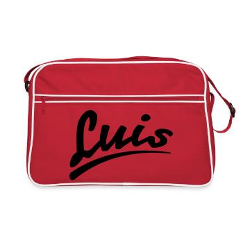 Luis - Retro Tasche - Rot/Weiß - Vorne
