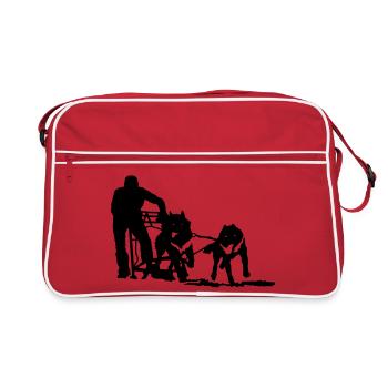 hundeschlitten - Sac Retro - rouge/blanc - Devant