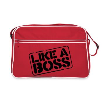 like a boss - Sac Retro - rouge/blanc - Devant
