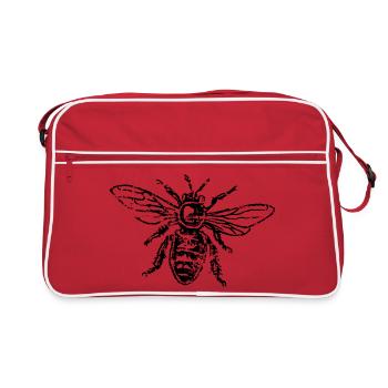 Bee Honeybee - Retro Bag - red/white - Front