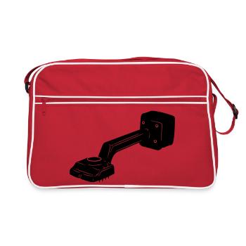 Logo de tendeur de tapis pour tapis - Sac Retro - rouge/blanc - Devant