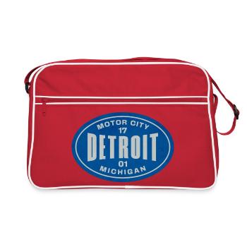 Vintage Detroit Michigan - Retro Bag - red/white - Front