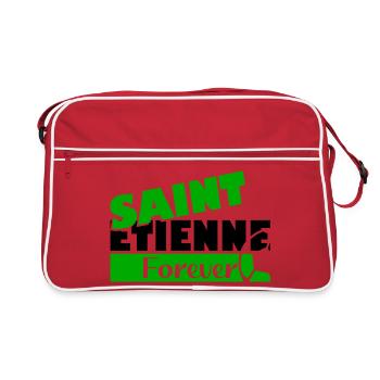 Saint Etienne Forever Bold Logo Tee - Sac Retro - rouge/blanc - Devant