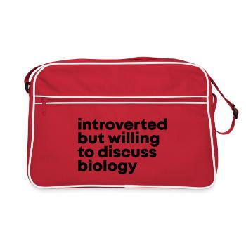 Biology Biology Biology - Retro Bag - red/white - Front