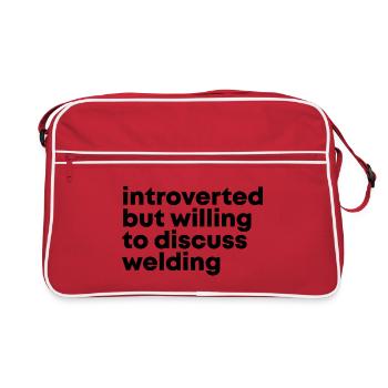 Soudage Soudage - Sac Retro - rouge/blanc - Devant