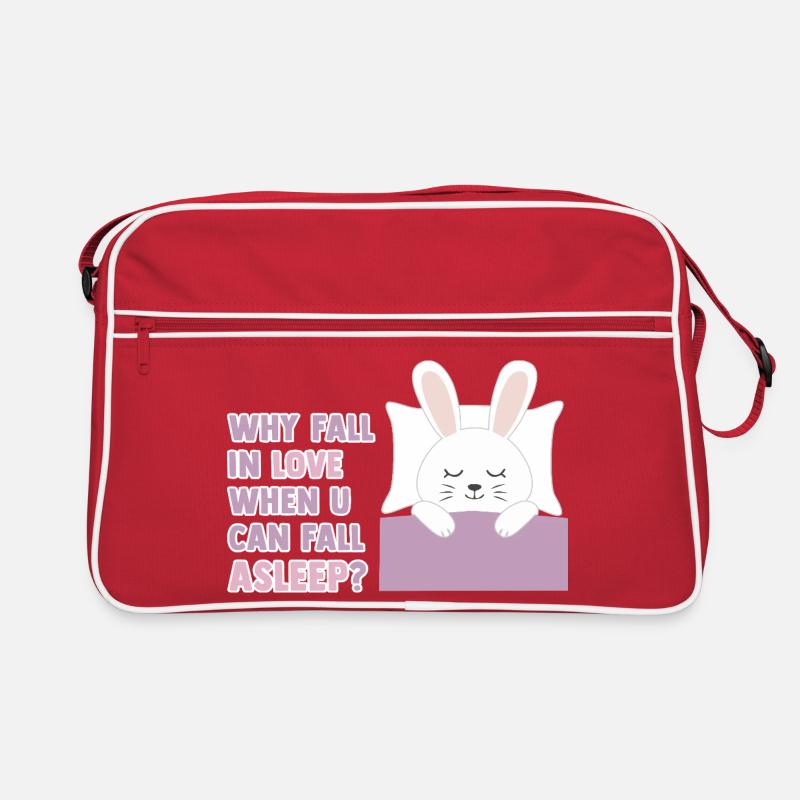 Why fall in love when you can fall asleep? Retro Tasche