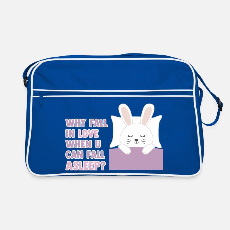 Why fall in love when you can fall asleep? Retro Tasche