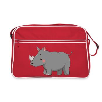 Rhinoceros - Retro Bag - red/white - Front