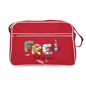 Vacances de loisirs - Sac Retro - rouge/blanc - Devant