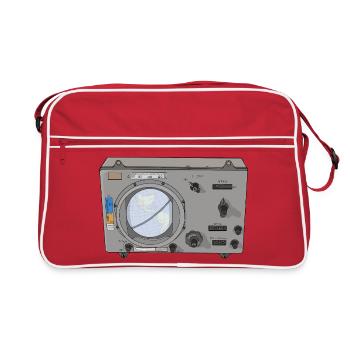 Appareil analogique de navigation Globus Vintage - Sac Retro - rouge/blanc - Devant