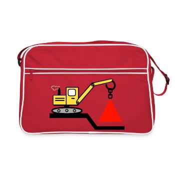 Excavator - Retro Bag - red/white - Front