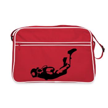 Skydiver - Retro Tasche - Rot/Weiß - Vorne