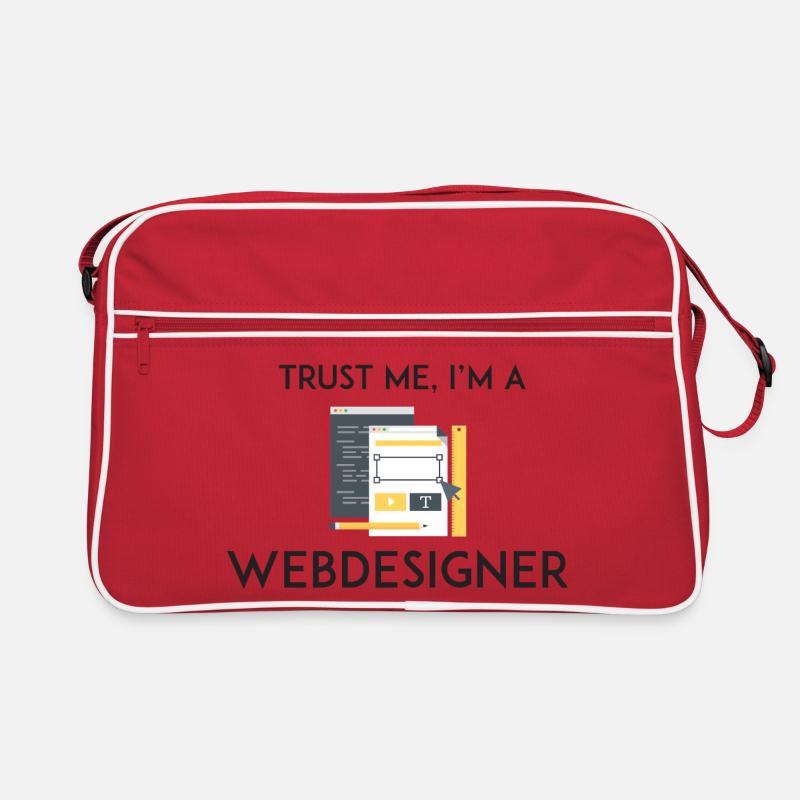 Vertrau mir, ich bin Webdesigner Retro Tasche
