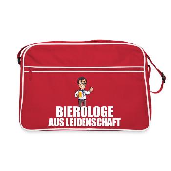 Passionate beerologist - Retro Bag - red/white - Front