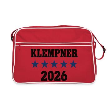 Formation de plombier Profession de plomberie Apprentissage de plomberie - Sac Retro - rouge/blanc - Devant