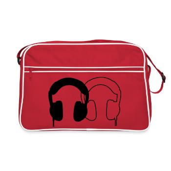 Headphones - Retro Bag - red/white - Front