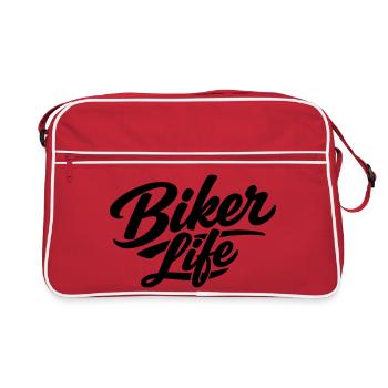 Biker Life - Retro Bag - red/white - Front