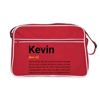 Kevin - Retro Bag - red/white - Front