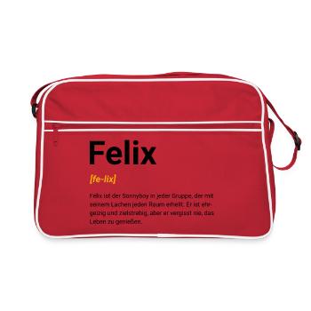 Felix - Sac Retro - rouge/blanc - Devant