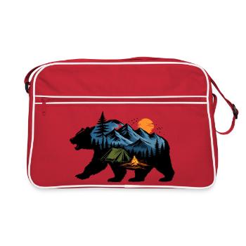 Aventure Nocturne en Montagne - Sac Retro - rouge/blanc - Devant