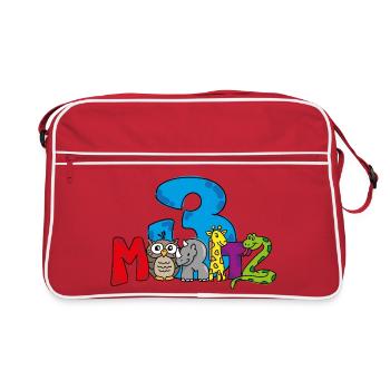 Moritz 3rd Birthday - Retro Bag - red/white - Front