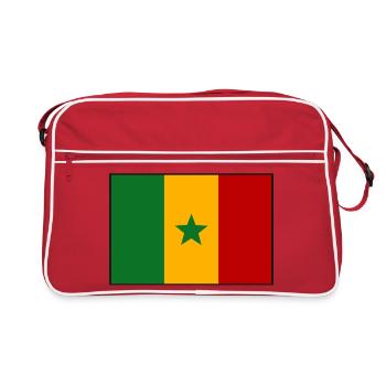 drapeau du Sénégal - Sac Retro - rouge/blanc - Devant