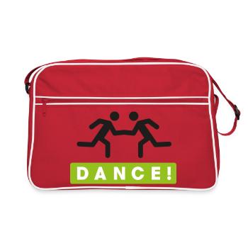 DANCE - Retro Tasche - Rot/Weiß - Vorne