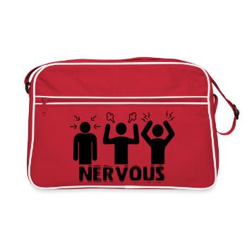 Nervous - Retro Bag - red/white - Front