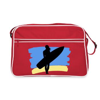 Ambiances de plage – Surfer Girl - Sac Retro - rouge/blanc - Devant