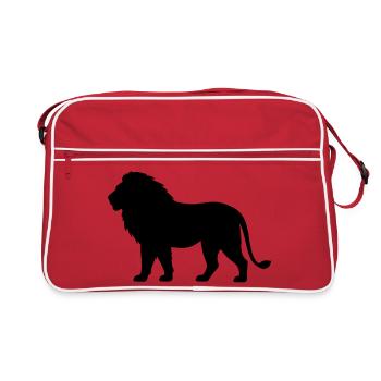 Lion - Retro Bag - red/white - Front