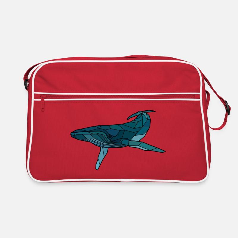 Baleine à bosse blanche Sac Retro