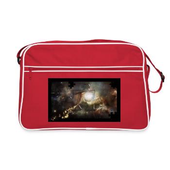 Jésus sur la croix - Sac Retro - rouge/blanc - Devant