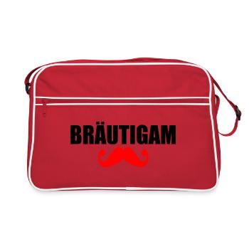 bräutigam - Retro Tasche - Rot/Weiß - Vorne