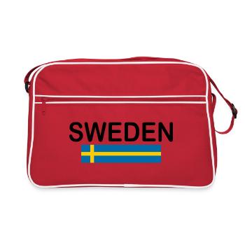 Suède - Sac Retro - rouge/blanc - Devant