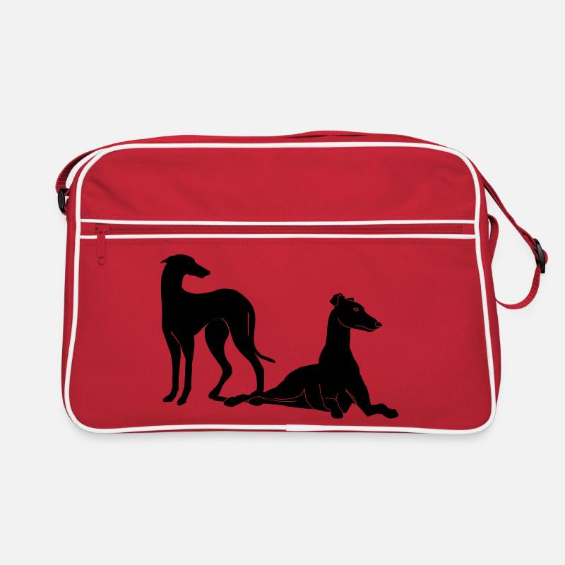 Gruppe Galgos - Retro Tasche - Rot/Weiß