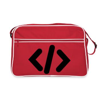 Programmer Code - Retro Bag - red/white - Front