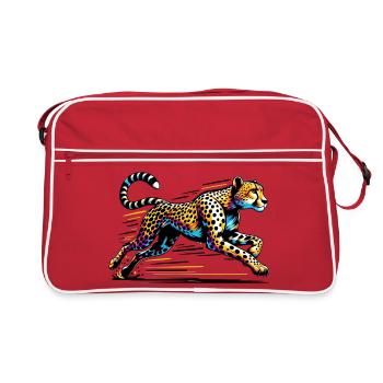 Cheetah - Retro Bag - red/white - Front