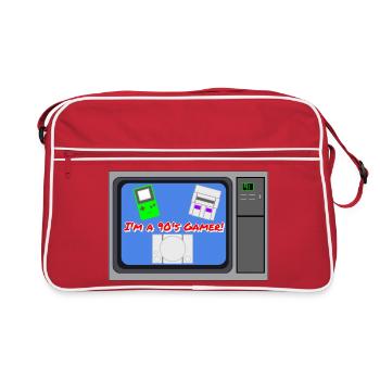 I'm a 90's Gamer - Retro Bag - red/white - Front
