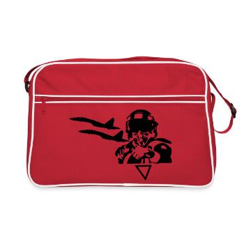 pilot - Retro Bag - red/white - Front