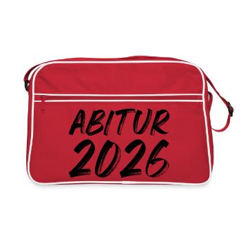 Abitur 2026 - Retro Bag - red/white - Front
