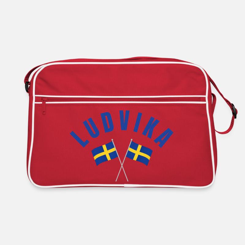 Ludvika Sweden Flags Retro Bag
