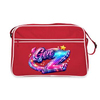 Néon Signature de la génération Z - Sac Retro - rouge/blanc - Devant